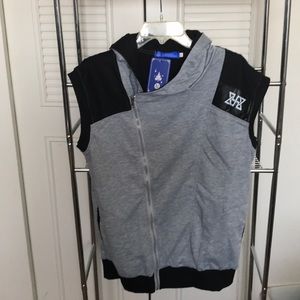 Men Hooded Sleeveless